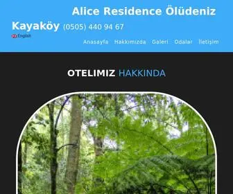 Aliceresidencekayakoy.com(Alice Residence) Screenshot