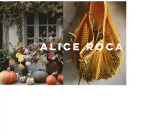 Aliceroca.com(Alice in food) Screenshot