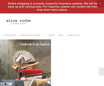 Aliceroche.com(Alice Roche Jewelry offers a line of contemporary mixed metal jewelry) Screenshot