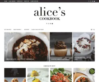 Alicescookbook.com(Alice's Cookbook) Screenshot