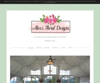 Alicesfloraldesigns.com(Alice's Floral Designs) Screenshot