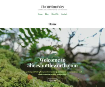 Aliceshuttleworth.com(Content and Creative Writer) Screenshot