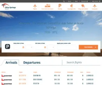 Alicespringsairport.com.au(Alice Springs Airport) Screenshot