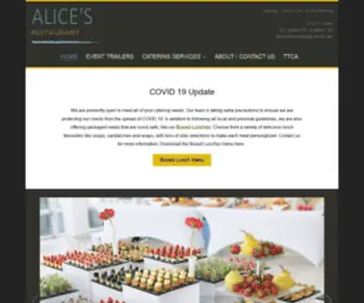 Alicesrestaurants.ca(Alice's Mobile Restaurant and Catering) Screenshot