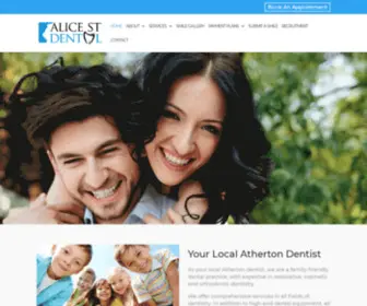 Alicestdental.com.au(Your Atherton Dentist) Screenshot