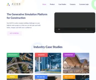 Alicetechnologies.com(Construction planning meets Artificial Intelligence) Screenshot