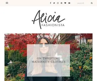 Aliciafashionista.com(A Vancouver based fashion and lifestyle blog) Screenshot