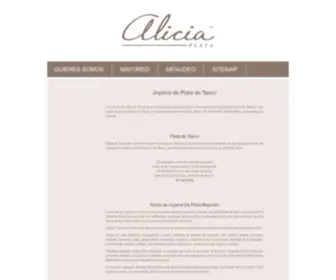 Aliciaplata.com(En Alicia Plata encontrarás la mejor selección de joyeria de plata de Taxco México) Screenshot