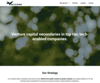 Alicornco.com(Venture Capital Secondaries) Screenshot