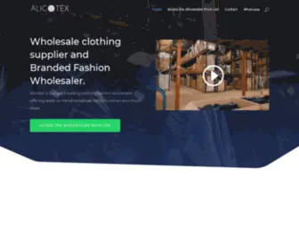 Alicotex.com(Wholesale clothing supplier) Screenshot