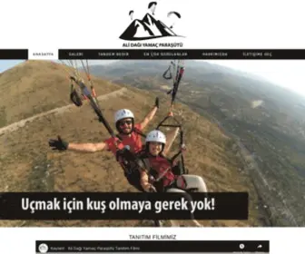 AlidagiyamacParasutu.com(Kayseri (ALİ DAĞI) Yamaç Paraşütü) Screenshot