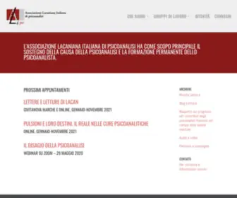 Alidipsicoanalisi.it(Associazione Lacaniana Italiana di psicoanalisi) Screenshot