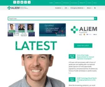 Aliem.com(Academic Life in Emergency Medicine (ALiEM)) Screenshot