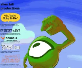 Alienbill.com(Alien bill productions) Screenshot