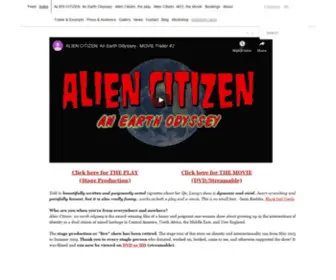 Aliencitizensoloshow.com(Alien Citizen the play) Screenshot