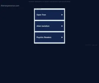 Alienexperience.com(Alien) Screenshot