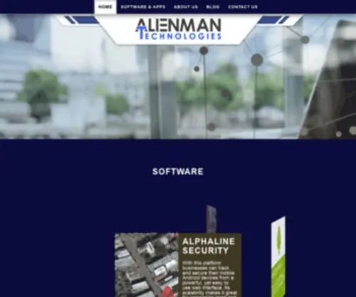 Alienmantech.com(Alienman Technologies) Screenshot