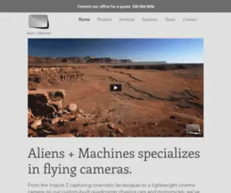 Aliensandmachines.com(Aliens and Machines) Screenshot