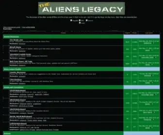 Alienslegacy.com(The Aliens Legacy) Screenshot