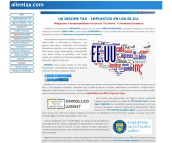 Alientax.com(Asesoría Fiscal en los Estados Unidos) Screenshot