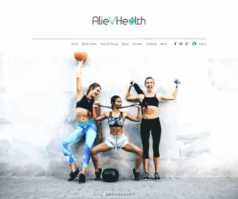 Alievhealth.com(Online and In person health and wellness coach) Screenshot