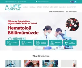 Alifehospital.com.tr(Özel Hastane) Screenshot