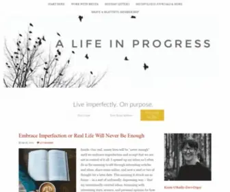 Alifeinprogress.ca(A Life in Progress) Screenshot