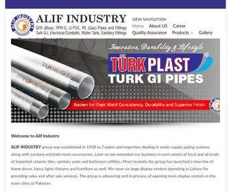 Alifindustry.com(Alif Industry) Screenshot