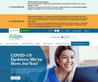 Aligncu.com(Align Credit Union) Screenshot