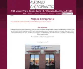 Alignedchiropractic.net(Chiropractic health care in Council Bluffs) Screenshot