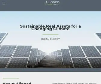 Alignedclimatecapital.com(Aligned Climate Capital) Screenshot