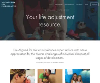 Alignedforlifechiropractic.com(Aligned for Life Chiropractic) Screenshot