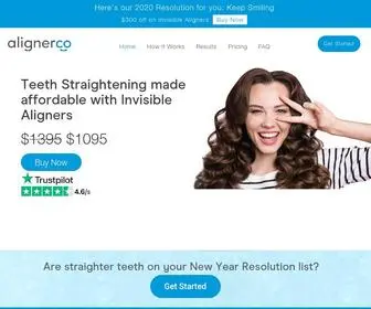 Alignerco.com(Teeth Straightening) Screenshot