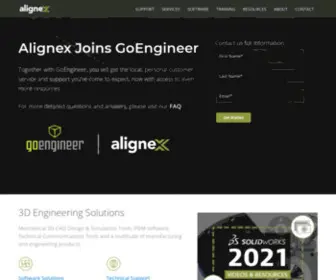 Alignex.com(3D Engineering and Manufacturing Software Solutions) Screenshot