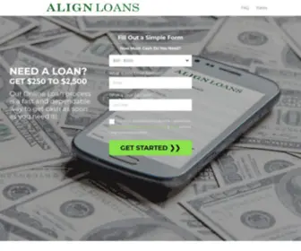 Alignloan.net(Quick & Easy online process for Cash Loans) Screenshot