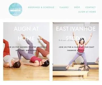 Alignpilatesstudio.com.au(Align Pilates Studio) Screenshot