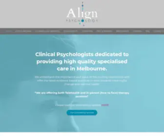 Alignpsychology.com.au(Clinical Psychologists Melbourne) Screenshot