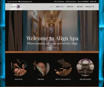 Alignspa.com(Align Spa) Screenshot