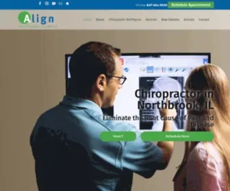 Alignwc.com(Northbrook Chiropractor) Screenshot