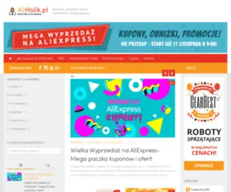 Aliholik.pl(Recenzje i poradniki o zakupach na AliExpress) Screenshot