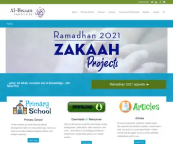 Alihsaan.org(Al-Ihsaan Institute) Screenshot