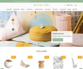 Aliicakids.fi(Hyvänmielen verkkokauppa) Screenshot