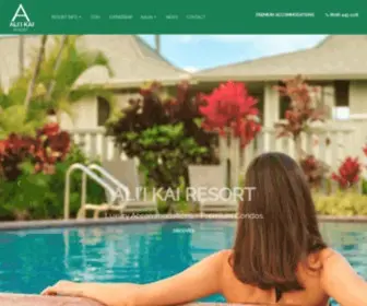 Aliikairesort.com(Princeville Kauai Condos) Screenshot