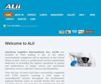 Aliinc.net(American Logistics International Inc) Screenshot