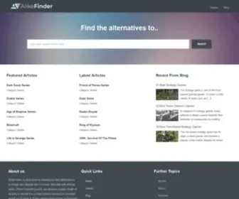 Alikefinder.com(Find Alternatives to Everything) Screenshot