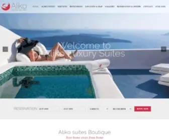 Alikosuites.com(Aliko Hotel Suites Santorini) Screenshot