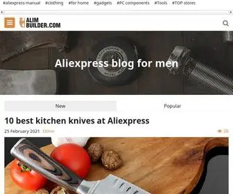 Alimbuilder.com(Aliexpress blog for men) Screenshot