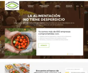 Alimentacionsindesperdicio.com(Alimentación sin Desperdicio) Screenshot