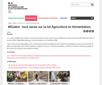 Alimentation.gouv.fr(Portail public de l'alimentation) Screenshot