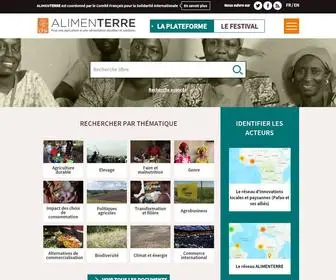 Alimenterre.org(La plateforme) Screenshot